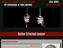 Tablet Screenshot of butlercriminaldefenselawyer.com